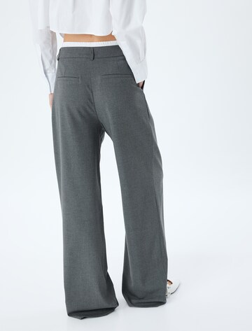 Koton Wide leg Bandplooibroek in Grijs