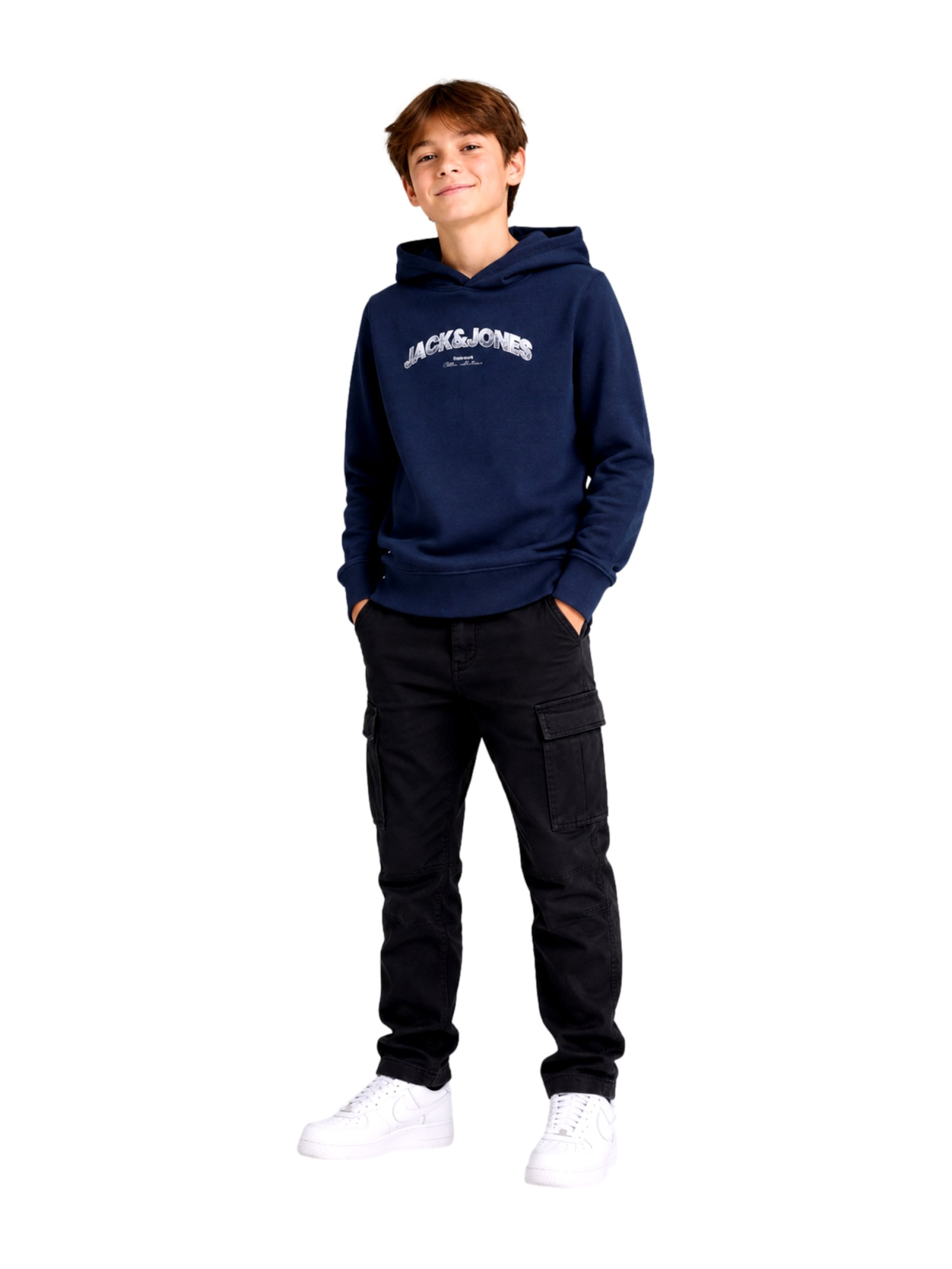 Jack & Jones Junior Sweatshirt 'JJAvery' i blå