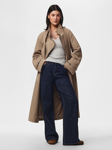 PIECES Between-seasons coat 'PCJorma' in Grey