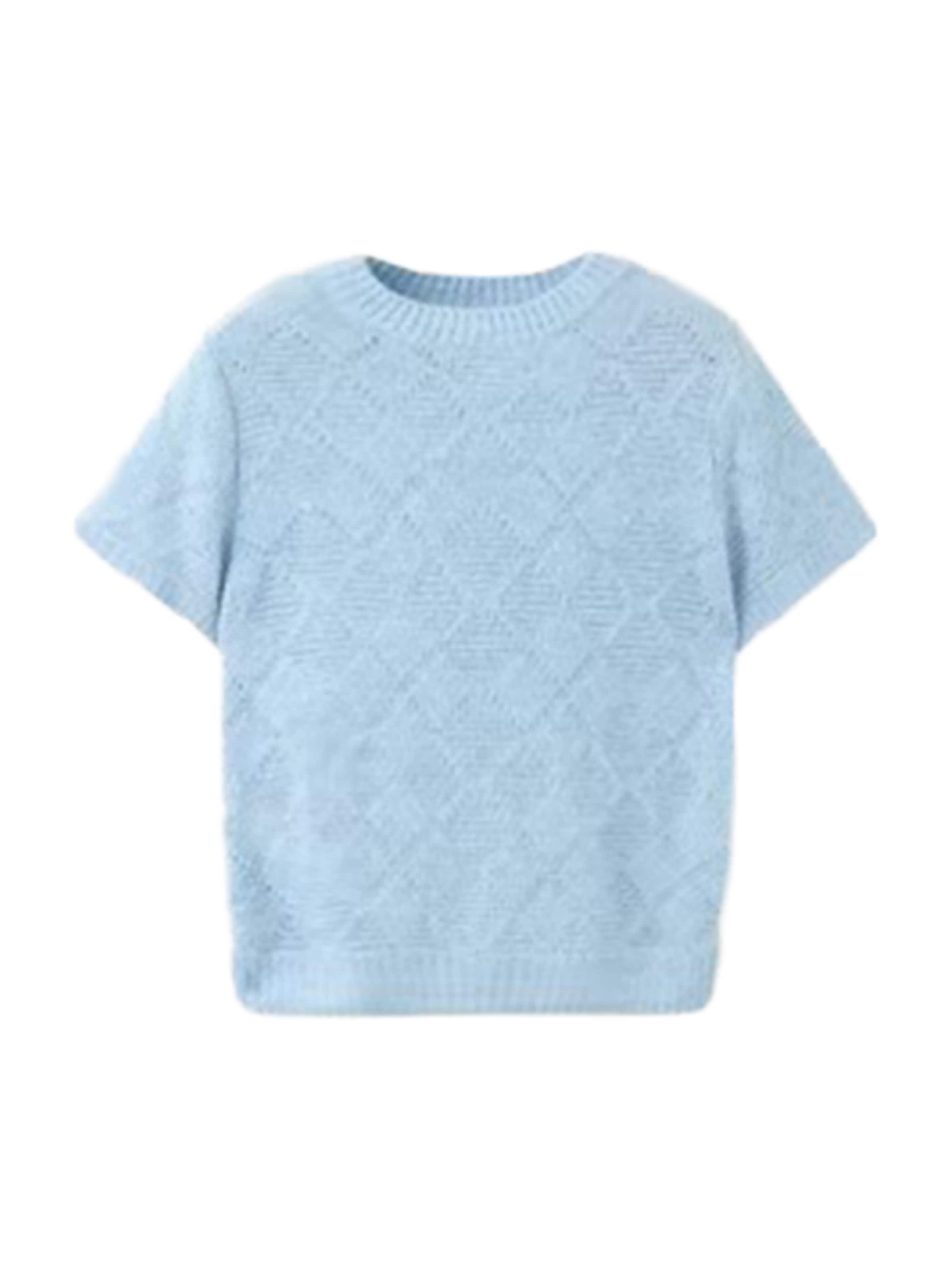 MANGO Trui 'LOUISE' in Blauw: voorkant