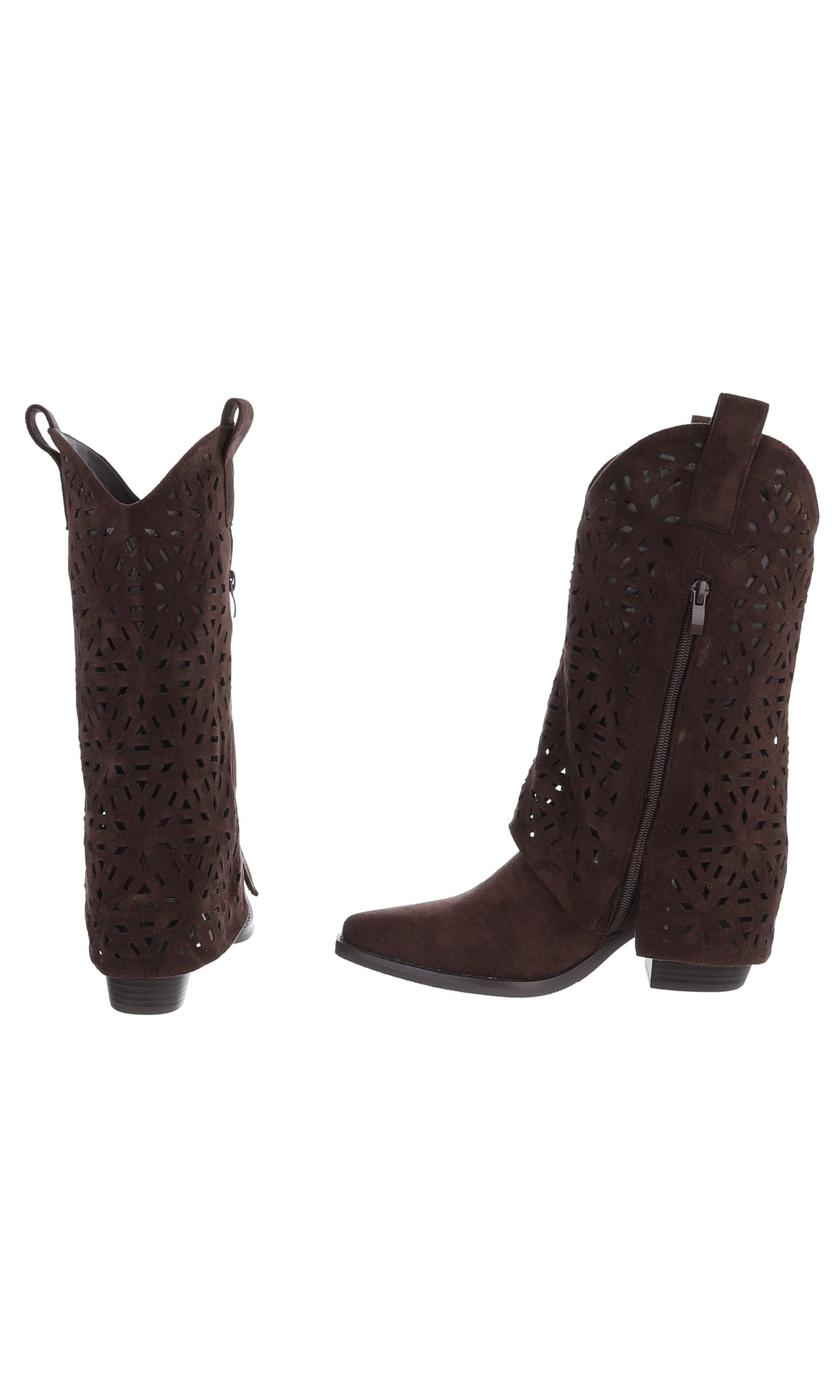 Ital-Design Cowboystiefel in Braun