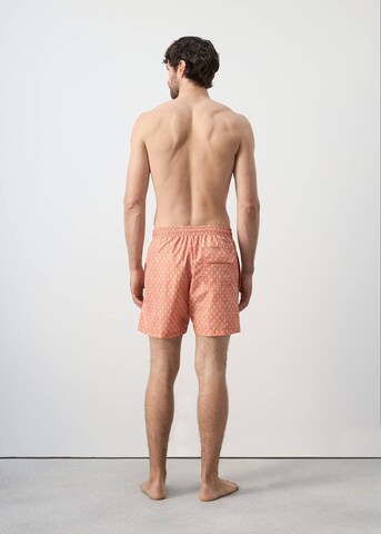 MANGO MAN Board Shorts 'Geo' in Orange