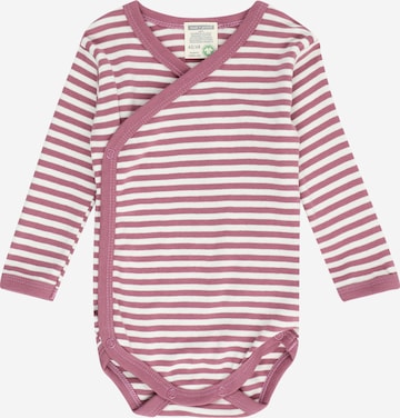 Tutina / body per bambino di loud + proud in lilla: frontale