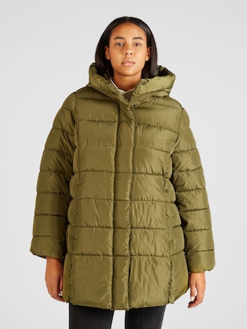 ONLY Carmakoma Between-Seasons Coat 'NEW LINA' in Green: front
