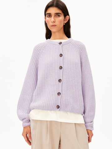 ARMEDANGELS Strickjacke 'SELMAA' in Lila: Vorderseite