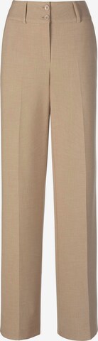 Wide Leg Pantalon à plis Fadenmeister Berlin en beige : devant