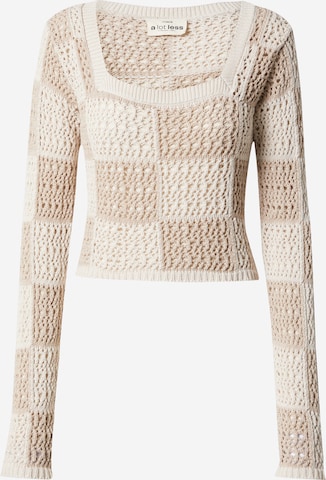 A LOT LESS Sweater 'Nora' in Beige: front