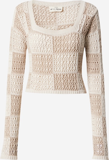 A LOT LESS Sweater 'Nora' in Dark beige / Off white, Item view