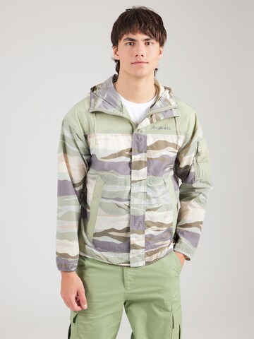 COLUMBIA Outdoor jacket 'Challenger Novelty' in Green: front