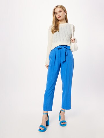 b.young Loose fit Pleat-Front Pants in Blue
