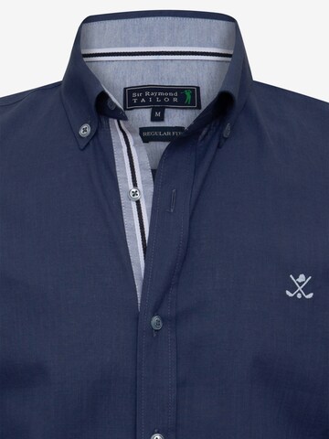 Sir Raymond Tailor Regular fit Button Up Shirt 'Patty' in Blue