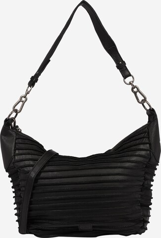 FREDsBRUDER Shoulder Bag 'Riffel Flowow' in Black: front