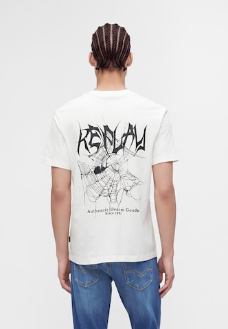 REPLAY Shirt in Wit: voorkant