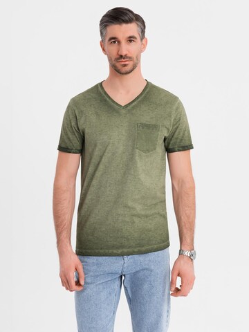 Ombre Shirt in Green: front