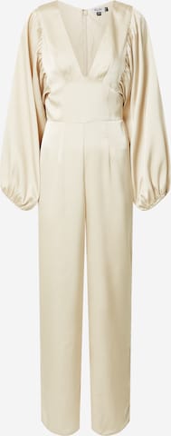 Tuta jumpsuit 'Leona' di Chi Chi London in beige: frontale