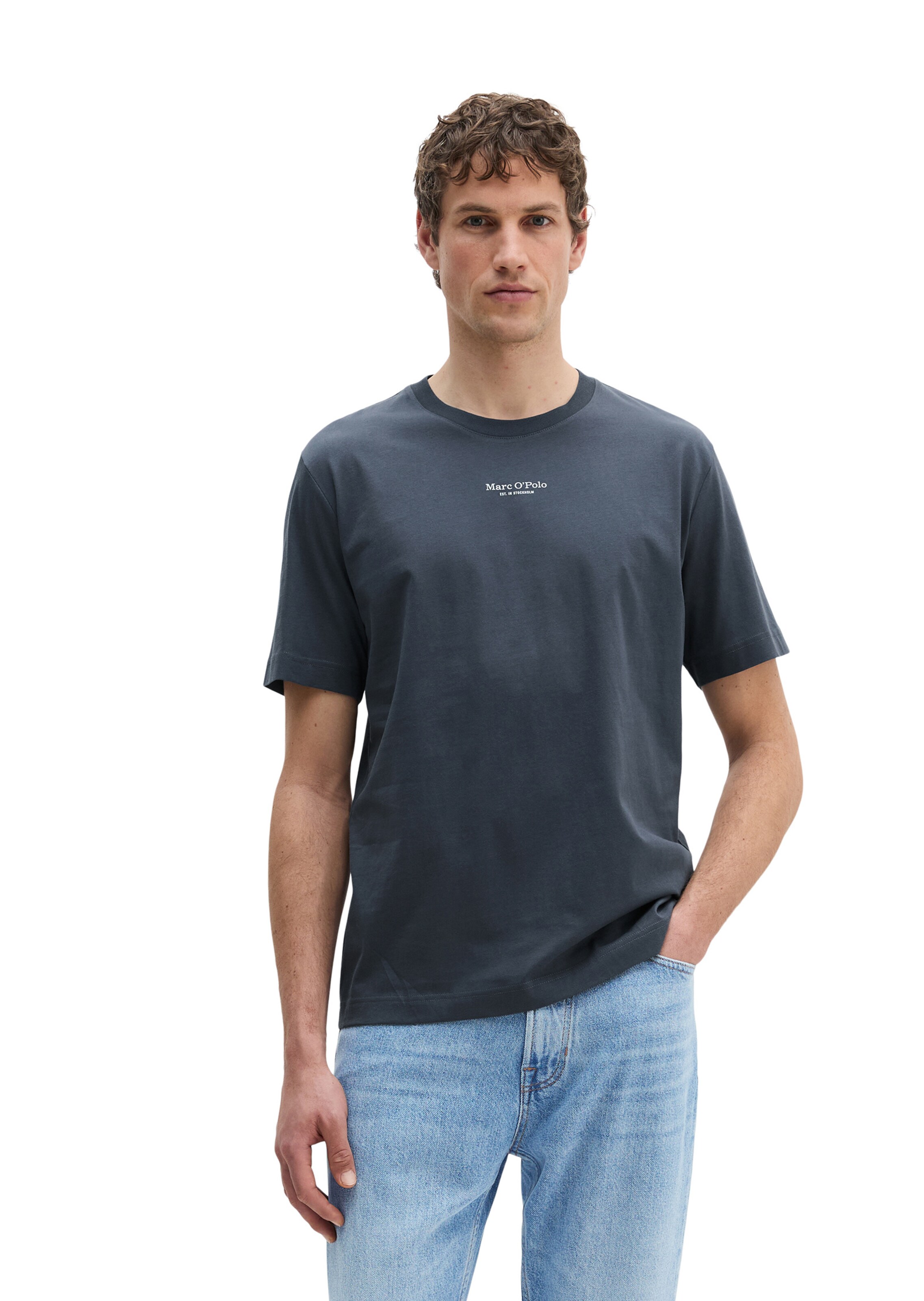 Marc O'Polo Shirt in Grijs: voorkant
