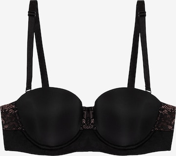 TRIUMPH T-shirt BH ' Vivid Spotlight ' in Zwart: voorkant