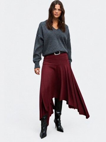 Jupe Ethiquet en rouge