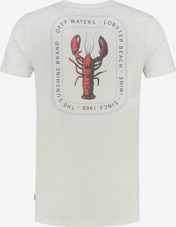 balts Shiwi T-Krekls 'Lobster beach'