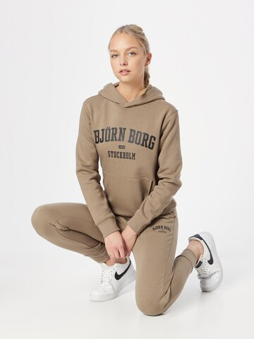 BJÖRN BORG Sports sweatshirt in Brown