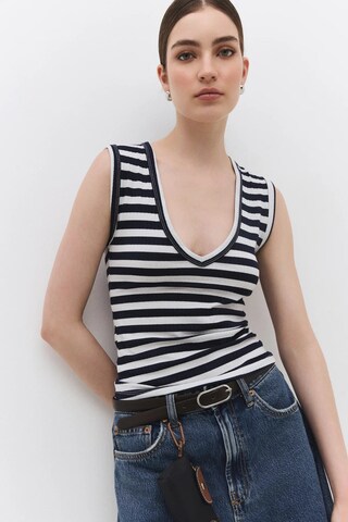 No Matter What Top in Blue: front