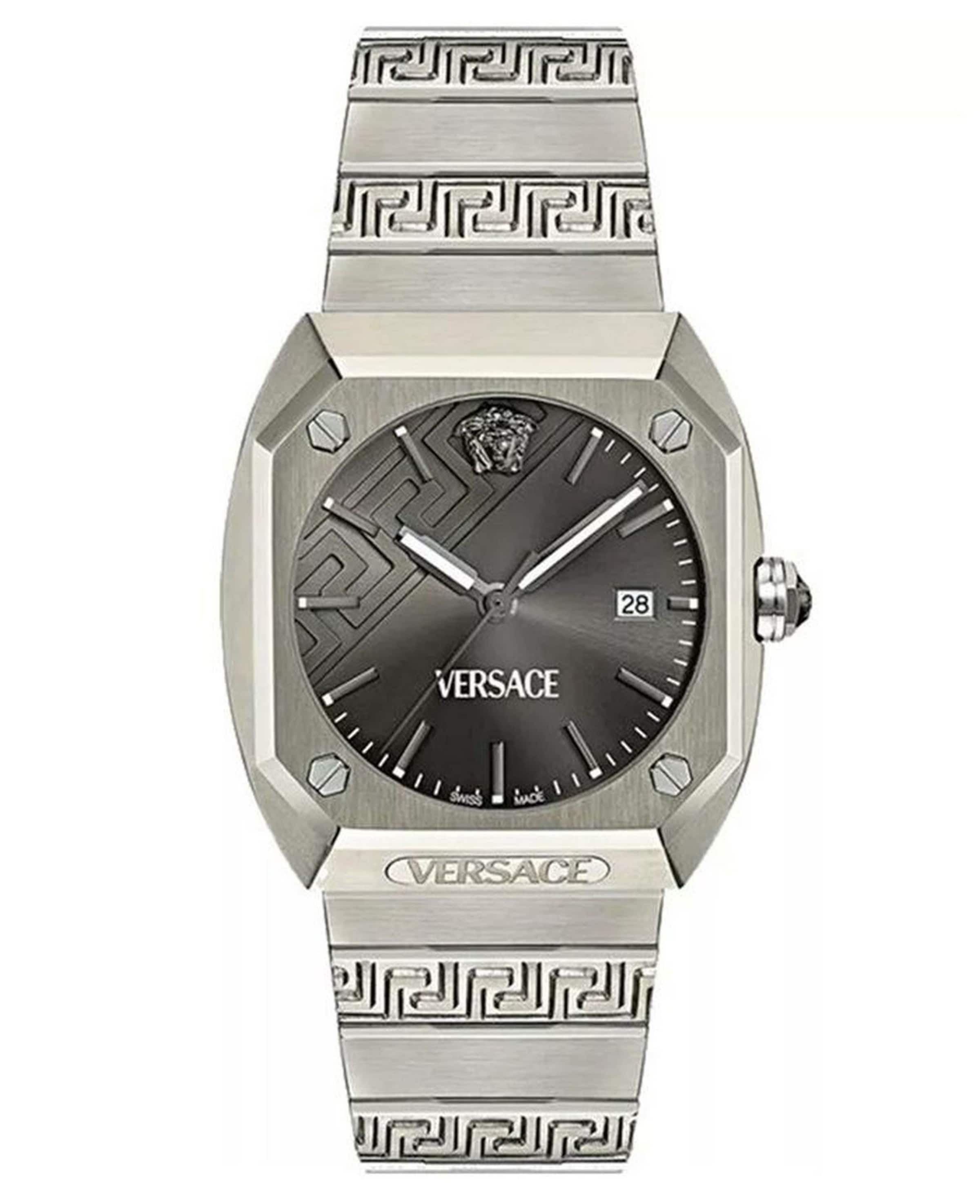 VERSACE Uhr in Grau: Vorderseite
