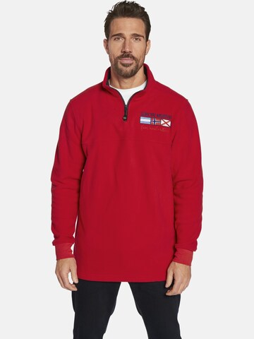 Jan Vanderstorm Sweatshirt ' Sietse ' in Red: front