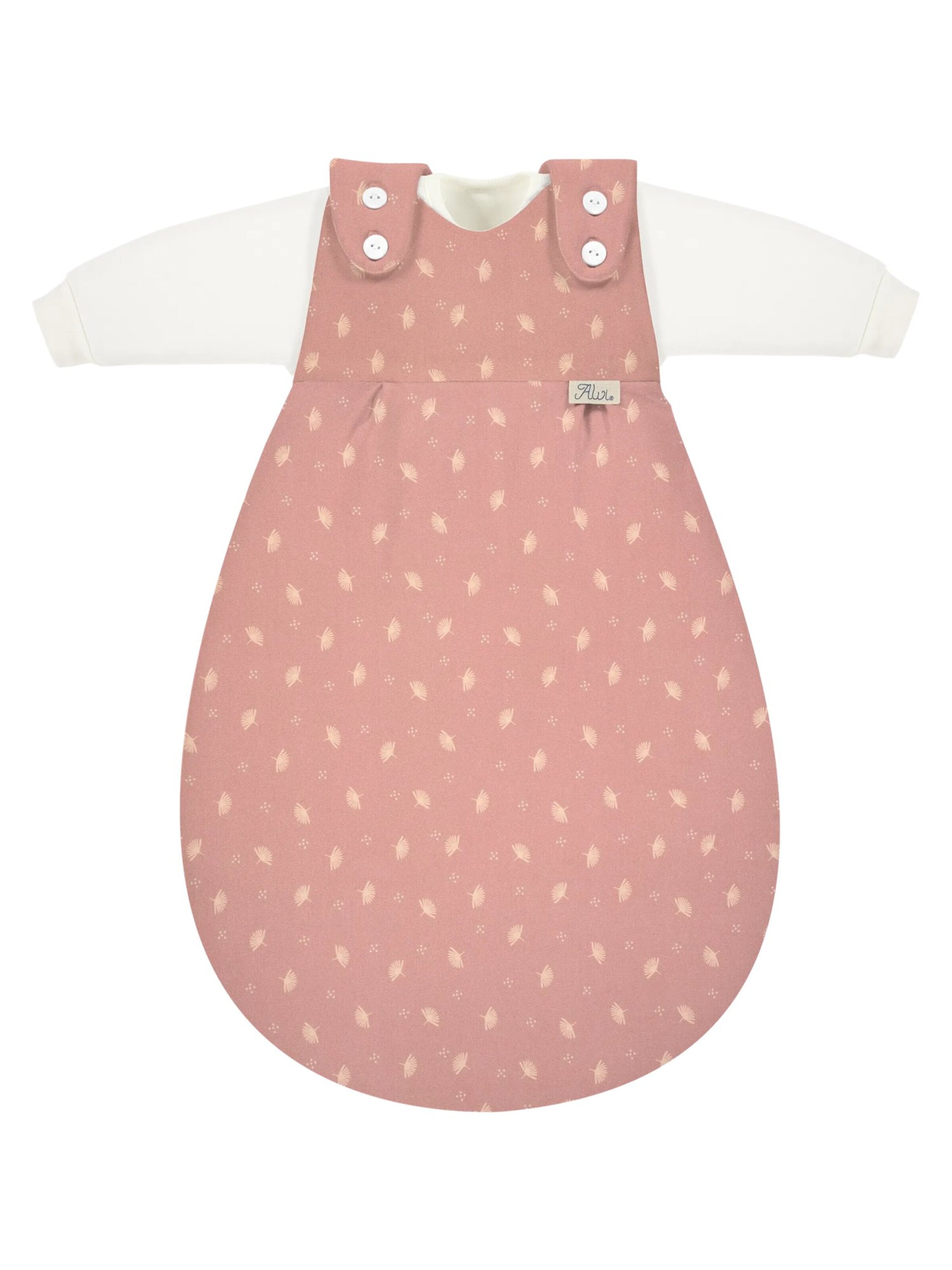 ALVI Schlafsack 'Schlafsack Baby-Mäxchen 3-teilig Baumwolle'‌‌‌‌ in Pink: Vorderseite