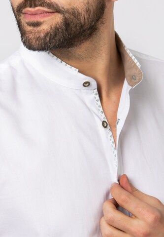 STOCKERPOINT Regular fit Traditional Button Up Shirt 'Reno' in White