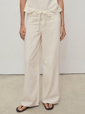 MANGO Regular Byxa 'MERY' i beige: framsida