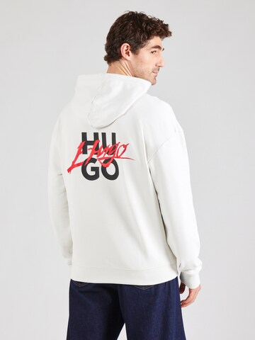 HUGO Sweatshirt 'Dlogolong' in Beige: Vorderseite