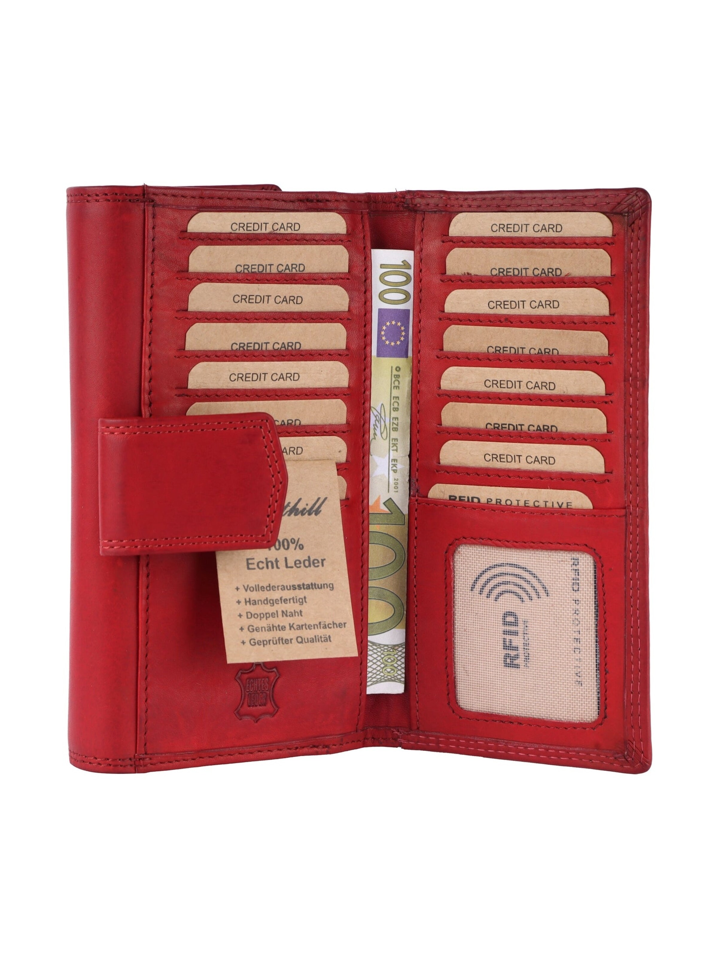 Benthill Wallet in Red