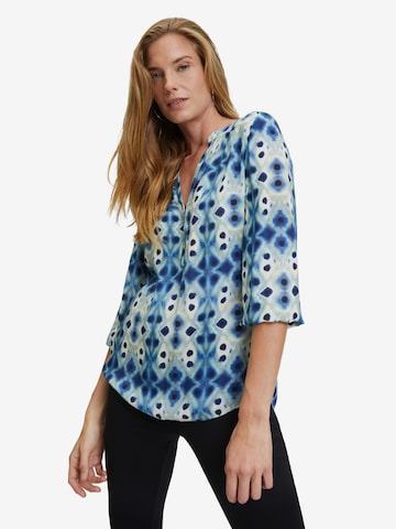 Cartoon Blouse in Blauw: voorkant