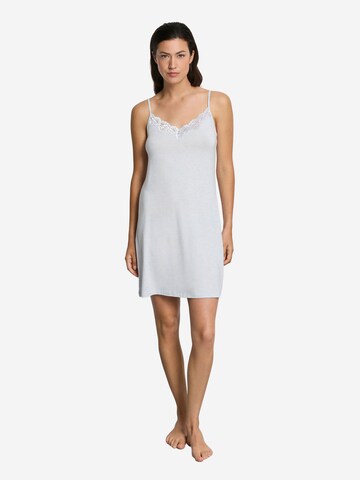 Hanro Nachthemd ' Natural Elegance ' in Blauw