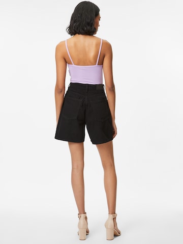 Monki Wide Leg Shorts in Schwarz