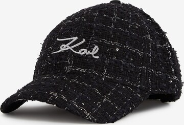 Casquette Karl Lagerfeld en noir : devant