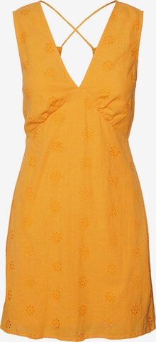 VERO MODA Jurk 'Maja' in Oranje: voorkant