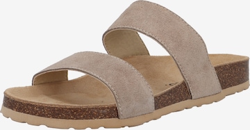 Bianco Mules 'Betricia' in Beige: front