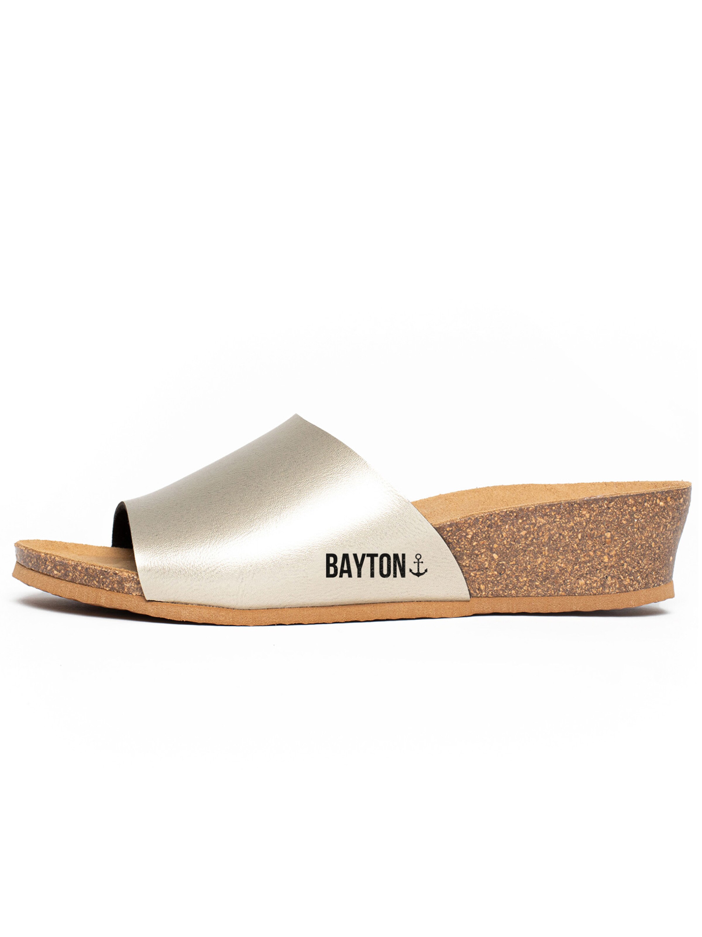 Bayton Pantoletter 'Ventura' i guld: forside