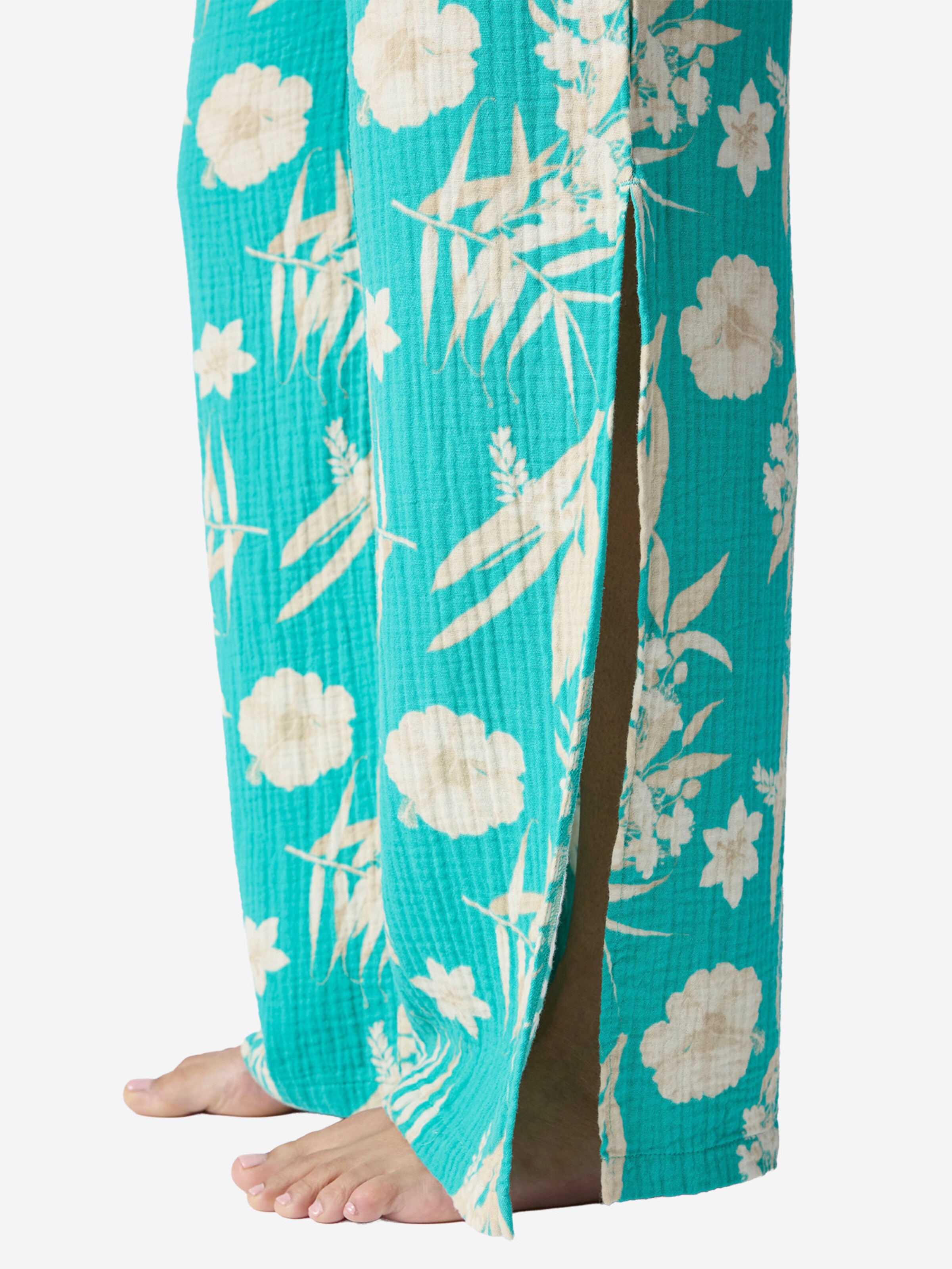 PJ Salvage Pyjamahose 'Tahitian Tropics' in Grün