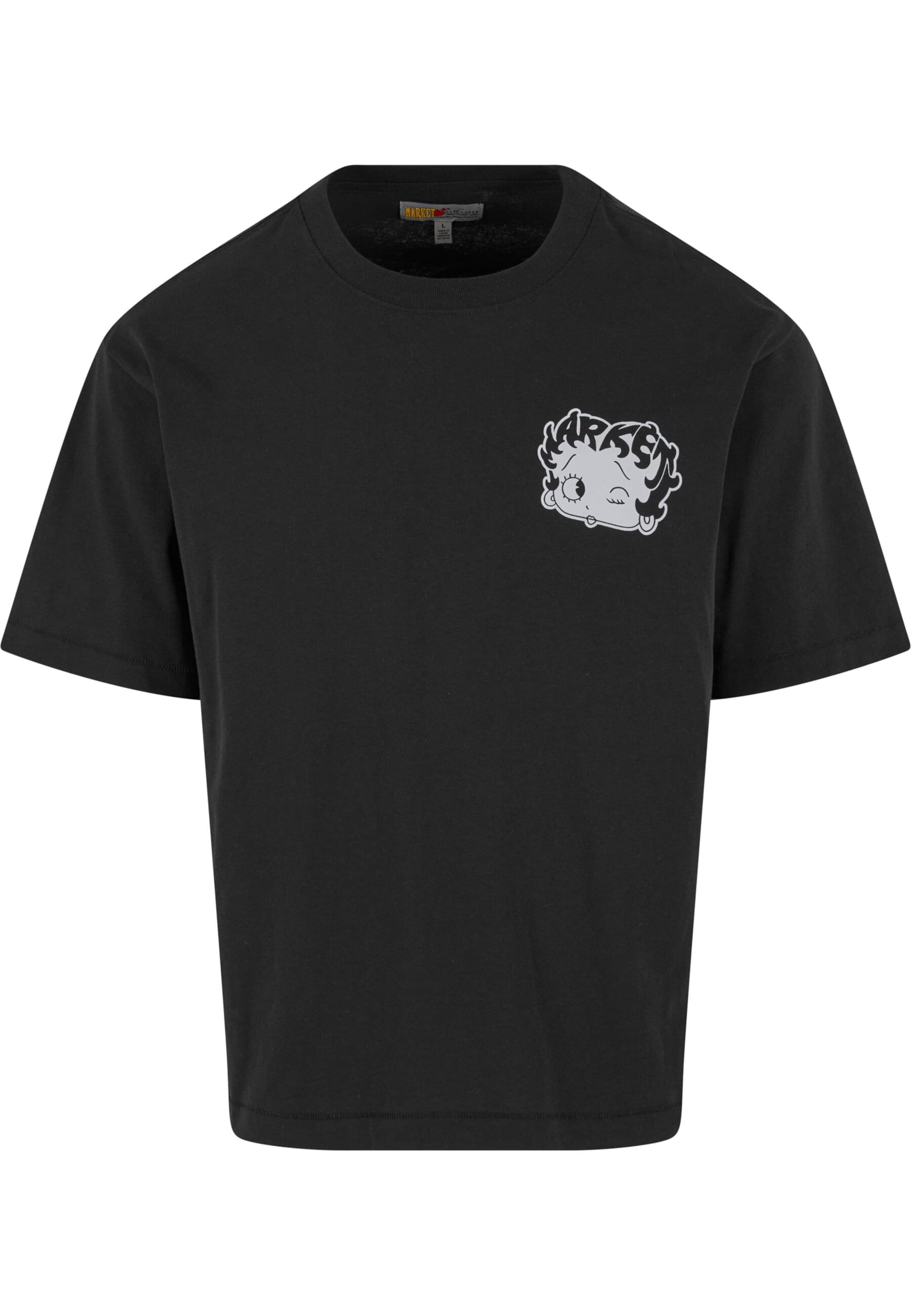 MARKET Shirt 'Betty Boop Mascot' in Black: front