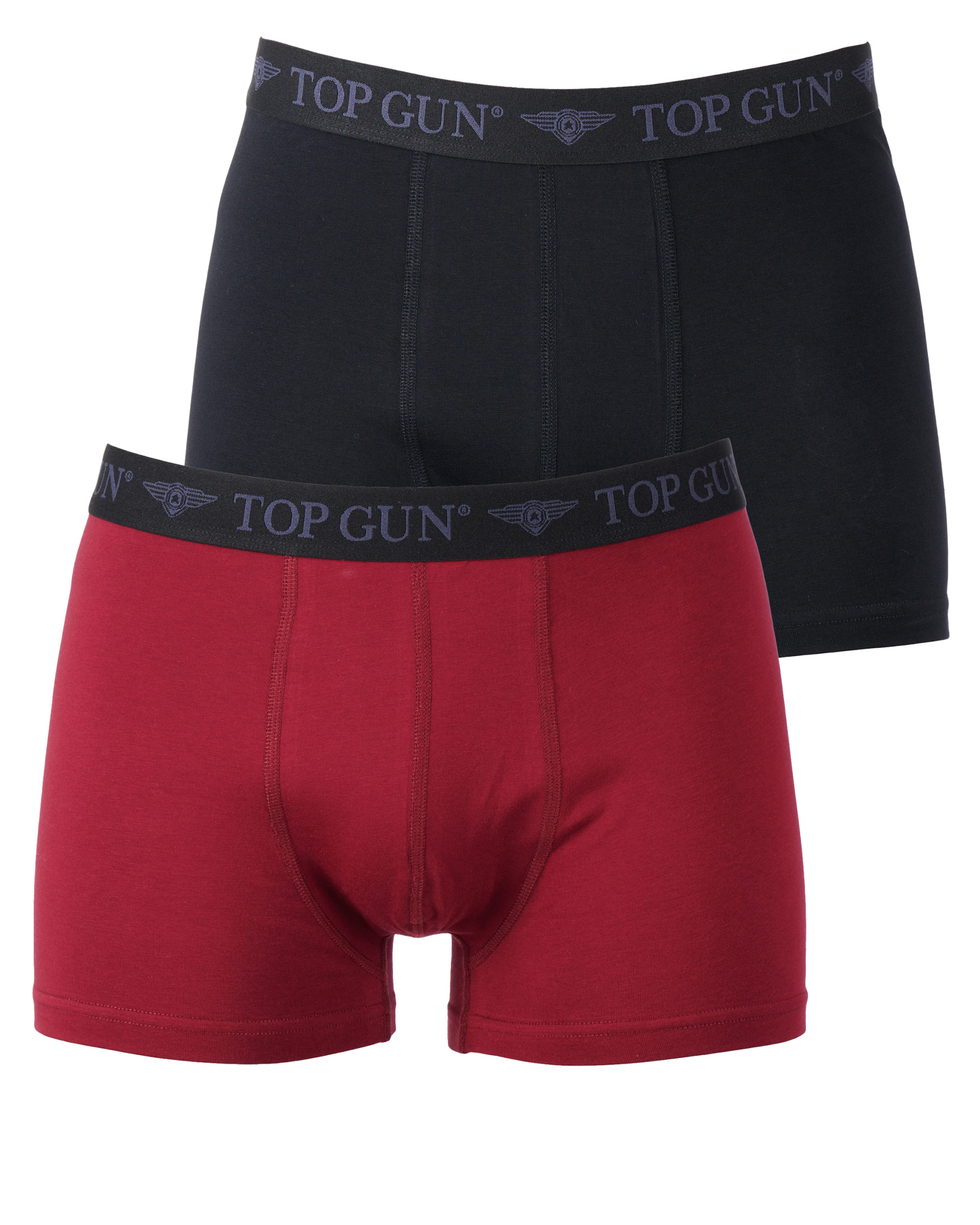 TOP GUN Boxershorts im Doppelpack ' TGUW001 ' in Rot: Vorderseite