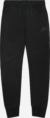 Pantaloni 'TCH FLC' di Nike Sportswear in nero: frontale