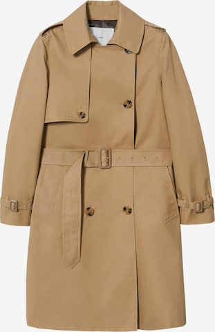 MANGO Between-Seasons Coat 'Polana' in Beige: front