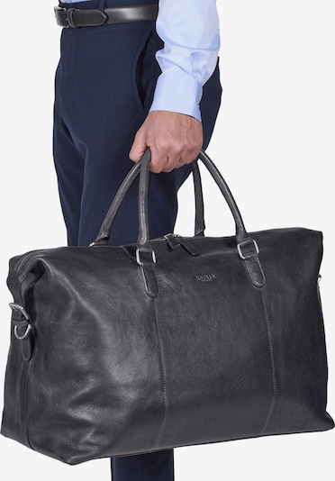 Howard London Weekendtas 'Weekend Bag Jacob Black' in One Size in de kleur Zwart, Productweergave