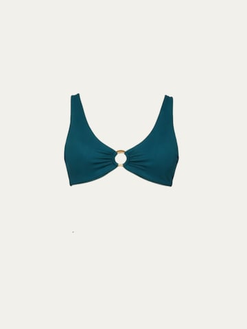 Hauts de bikini 'Biarritz Ring Top' Billie Swim en vert : devant
