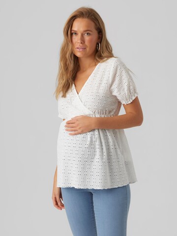 Vero Moda Maternity Blouse 'VMMUlrikke' in White: front