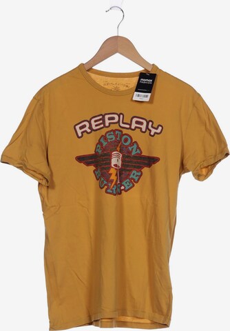 REPLAY Shirt in XL in Yellow: front