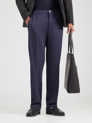 GUESS Regular Pleated Pants 'ALTON' in Blue: front
