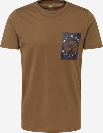 Matinique T-shirt 'Jermane' i brun: framsida